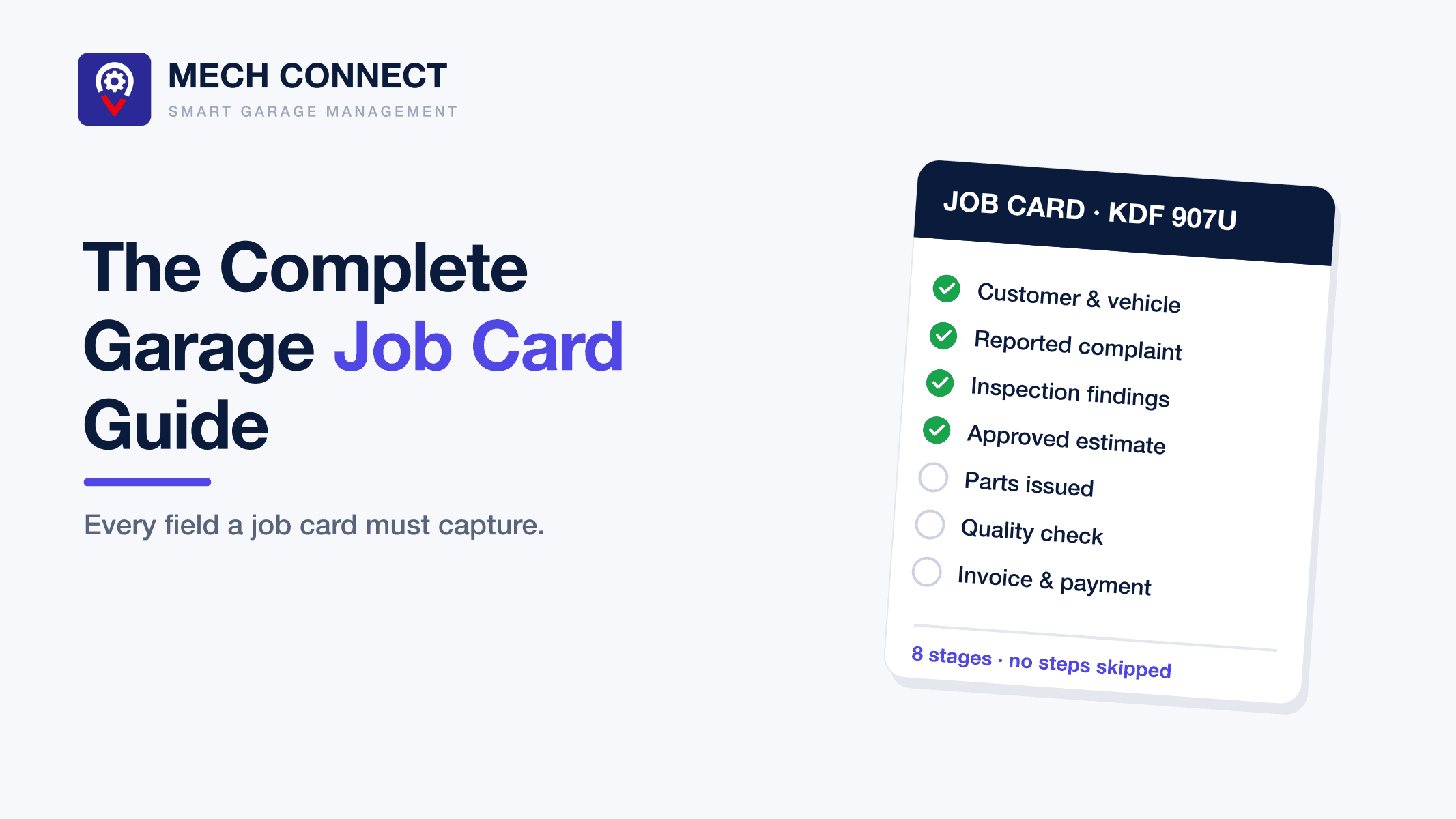 The Complete Garage Job Card Guide: What It Must Include (With Sample Structure)